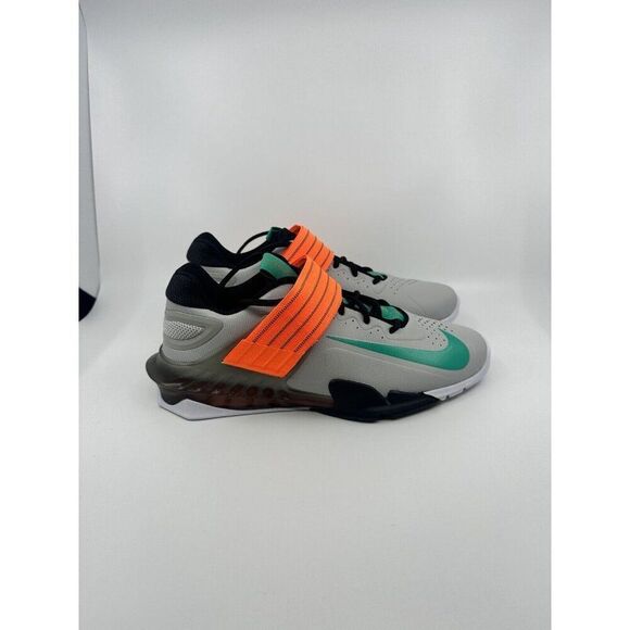 Nike Savaleos Weightlifting Shoes Grey Fog Emerald CV5708-083 Men's Size 12 NEW - Picture 3 of 6